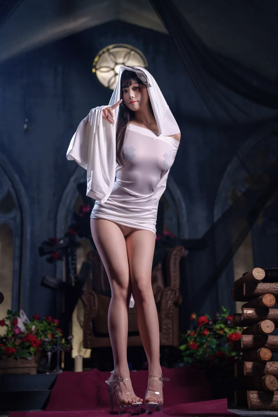 蜜汁猫裘 - 幽灵娘 [67P,3V-3.9GB] tg@simisebaisi 【丝足阁】027.webp